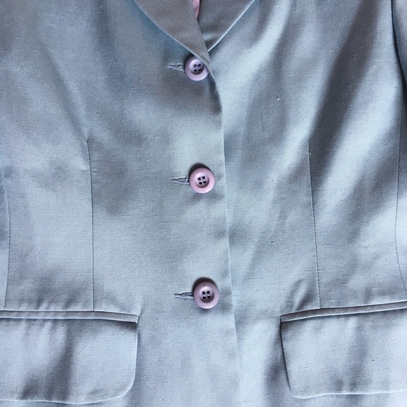 Vintage Linen Blazer - Picture 3 of 3